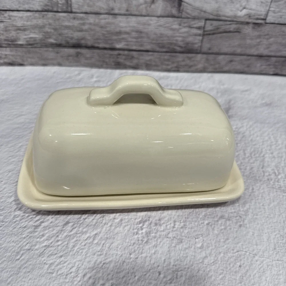 Rae Dunn by Magenta Artisan Collection SPREAD Ceramic‎ Covered Butter Dish